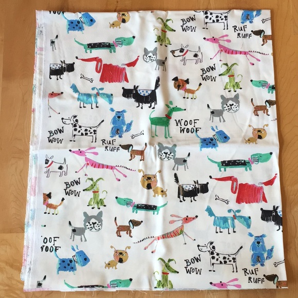 Painted Dog Print Duck Cloth Fabric - Picture 7 of 12